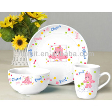 Hot Sale Ceramic 3PC Children Breakfast Set